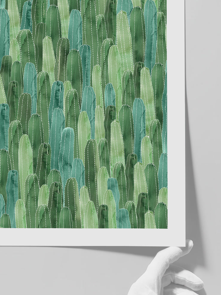Les Cactus - Art Print  Poster