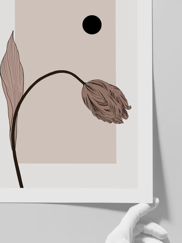 Çiçek N3 - Art Print