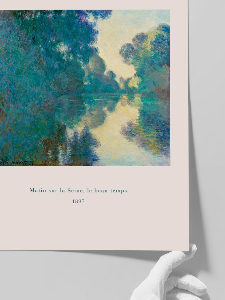 Monet Matin sur la Seine - Art Print  Poster