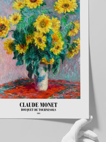Claude Monet Bouquet Of Sunflowers - Art Print