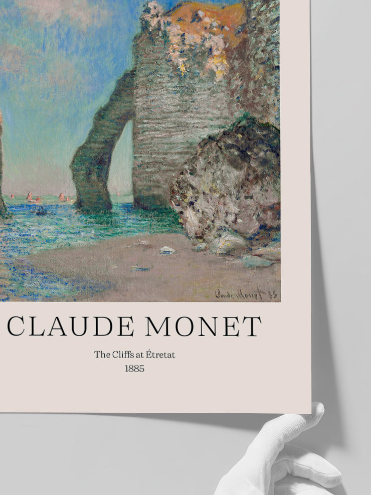 Claude Monet The Cliffs At Étretat - Art Print