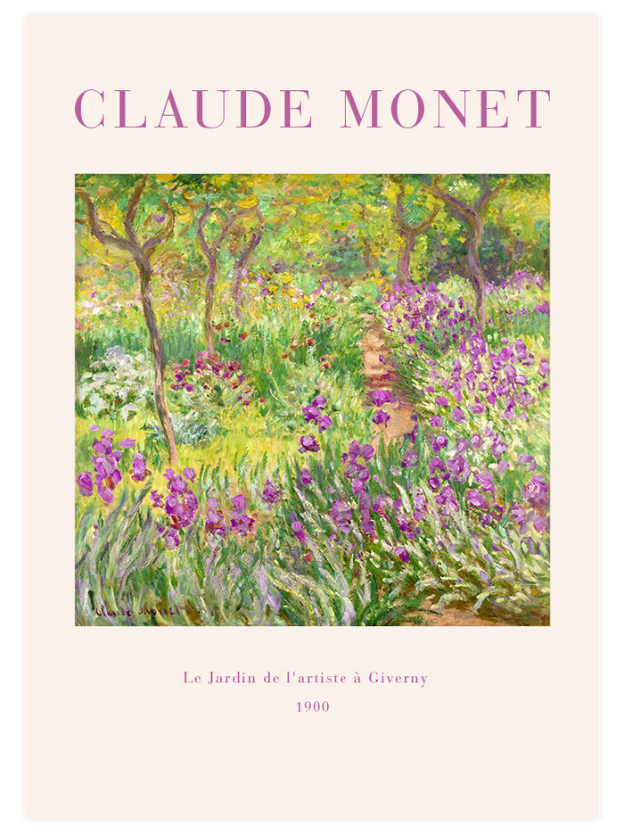 Claude Monet The Artist's Garden - Poster Seti Duo  Poster