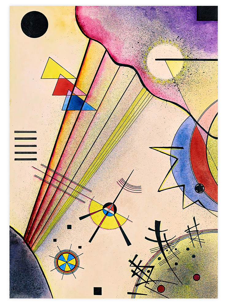 Kandinsky Clear Connection - Art Print