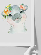 Sevimli Su Aygırı - Art Print