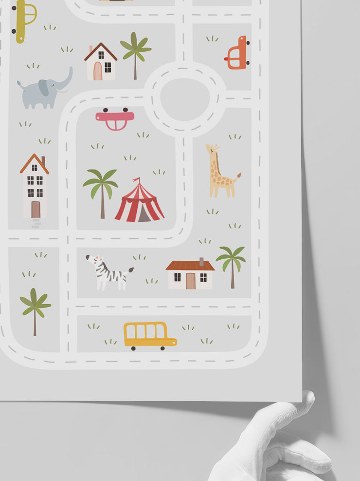 Downtown - Art Print  Poster