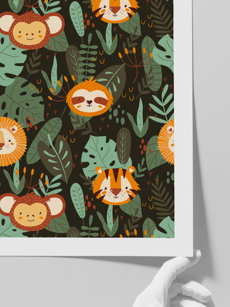 Ormandaki Hayvanlar N1 - Art Print