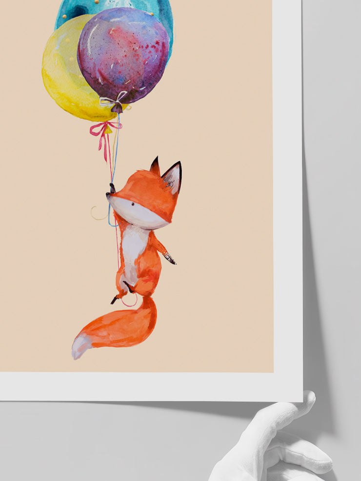 Minik Tilki N1 - Art Print  Poster