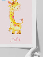 Sarı Zürafa - Art Print