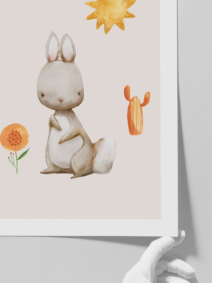 Petit Lapin - Art Print  Poster