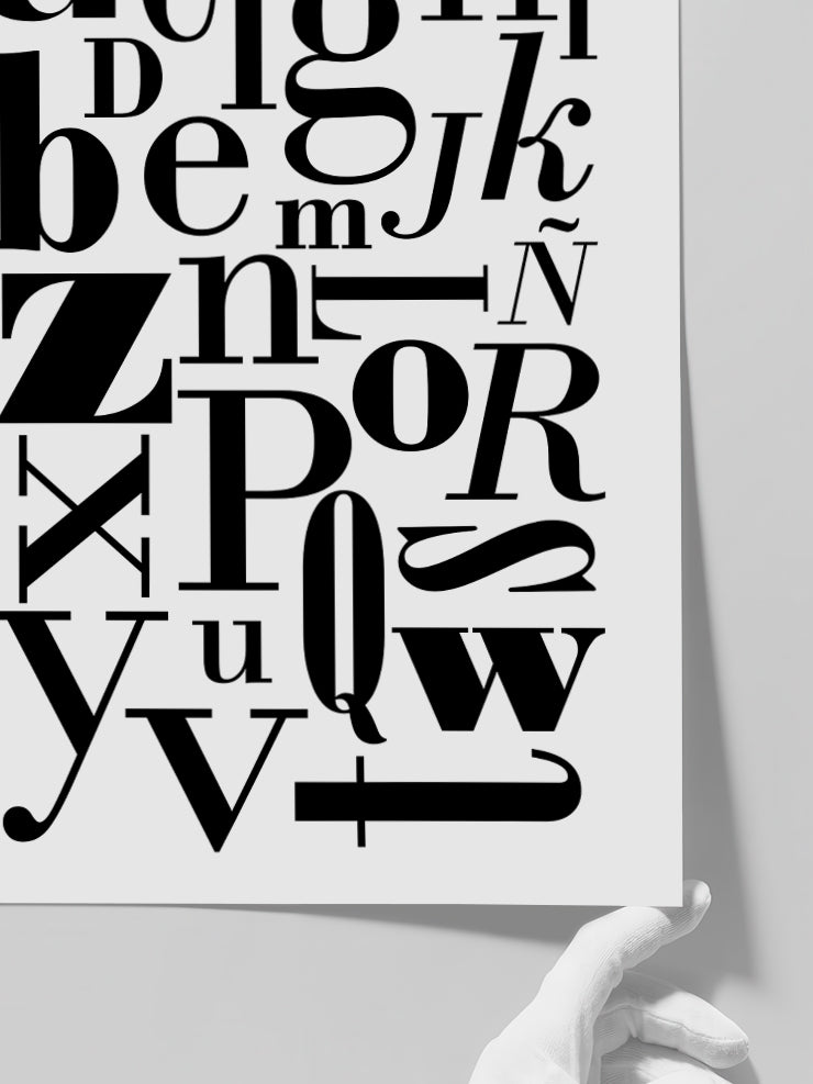 Alfabe - Art Print  Poster