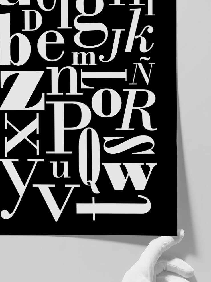 Alfabe N2 - Art Print  Poster