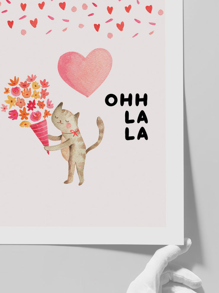 Oh Lala - Art Print  Poster