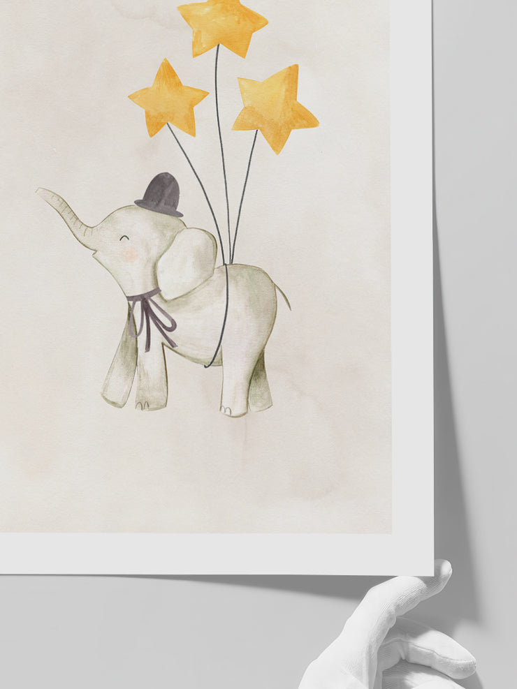 Yıldız Fil N2 - Art Print