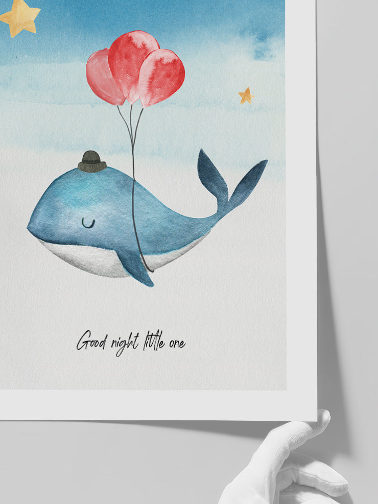 Good Night Balina - Art Print  Poster