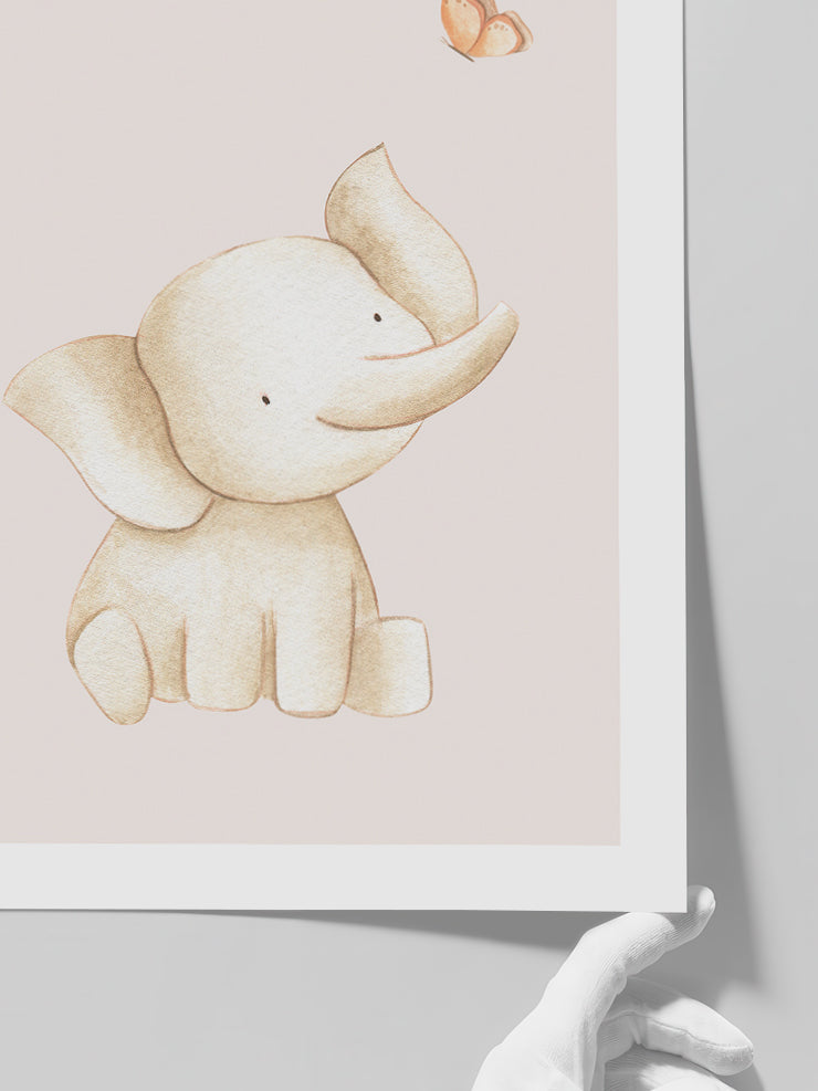 Şirin Fil - Art Print