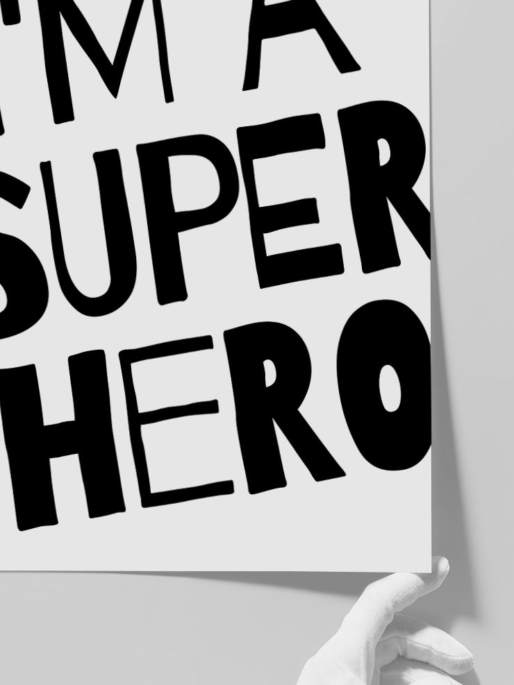 Super Hero - Art Print  Poster