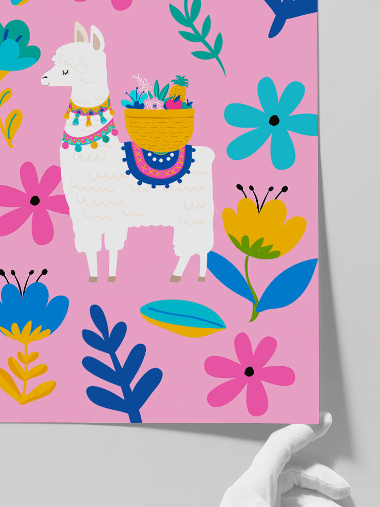 Lama Glama N2 - Art Print  Poster