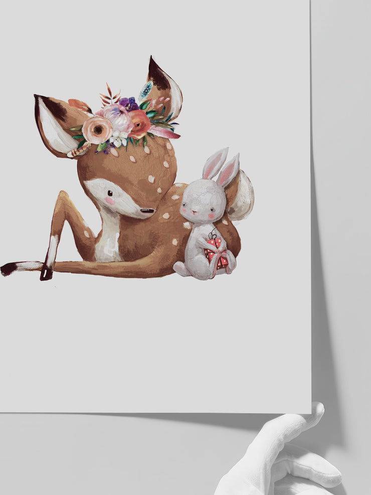 Şirin Bambi - Art Print  Poster