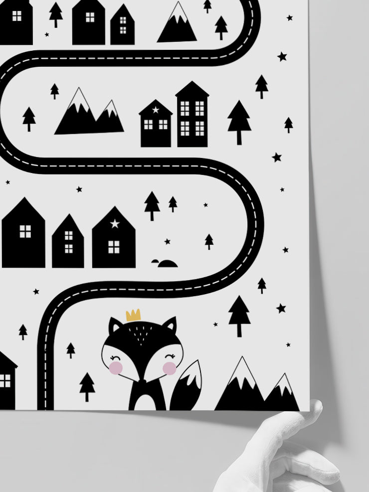 Downtown N2 - Art Print  Poster