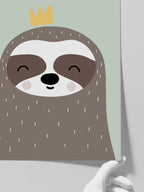 Tembel Hayvan Resmi - Art Print