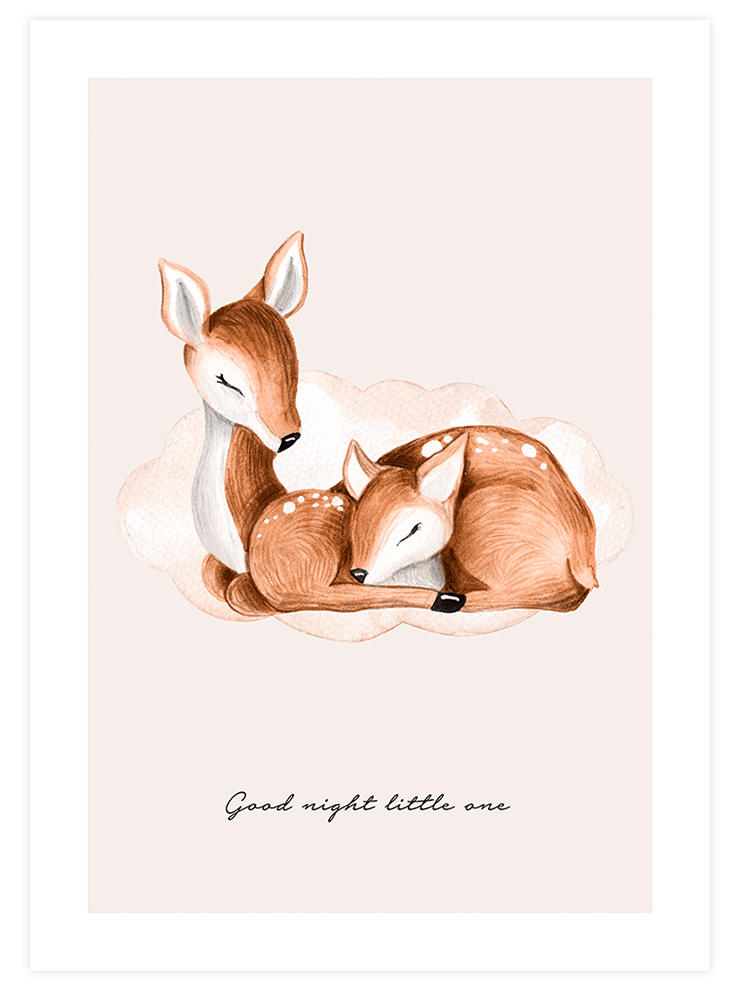 Good Night Bambi - Art Print
