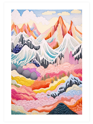 Colorful Mountains - Poster Seti Duo