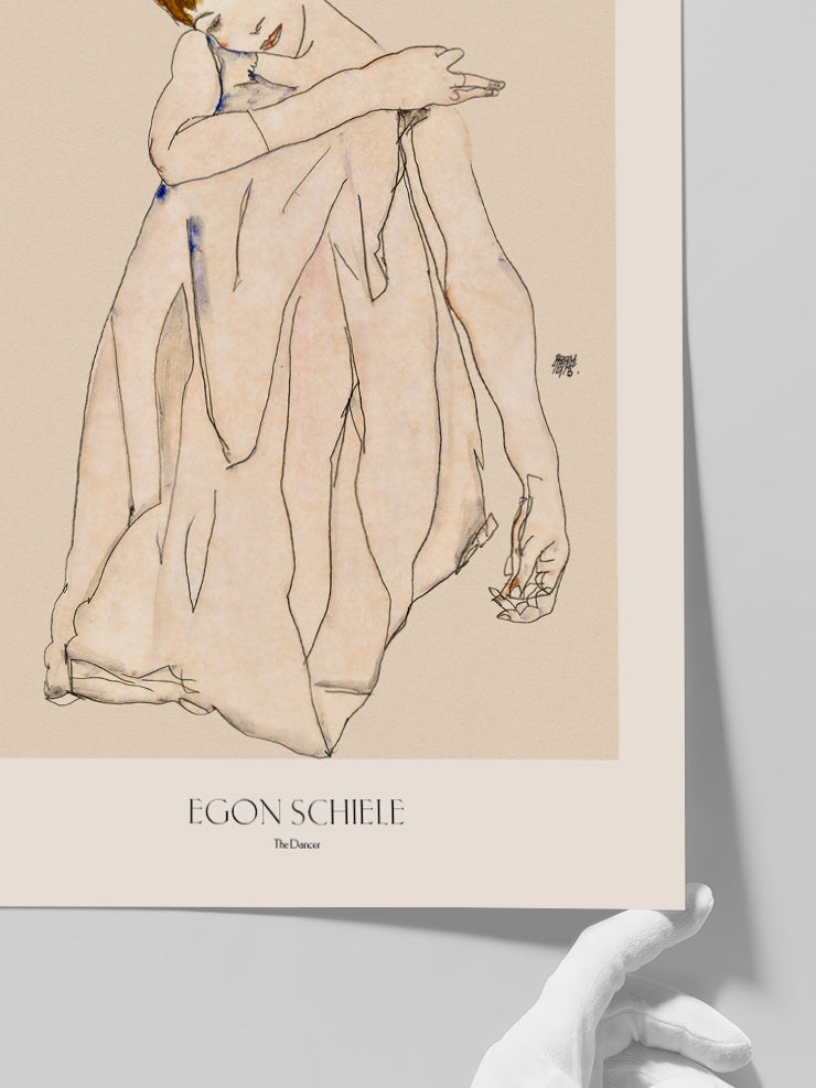 Egon Schiele Dancer - Art Print  Poster