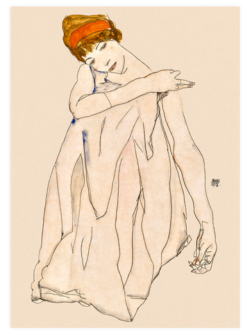 Egon Schiele Dancer - Art Print
