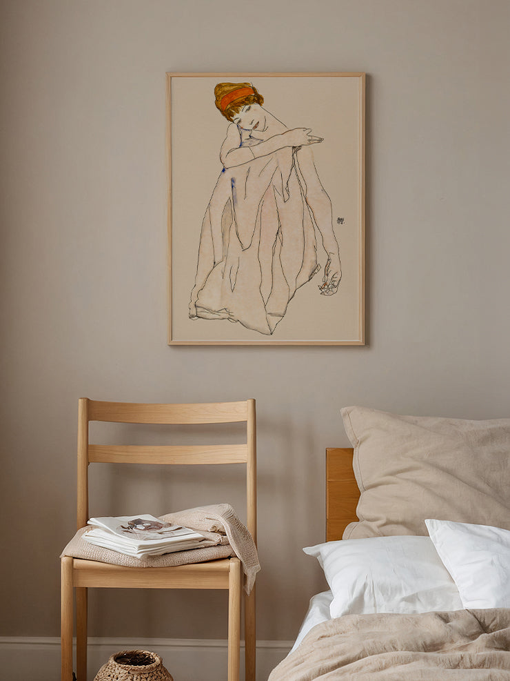 Egon Schiele Dancer - Art Print Ürün ikincil görseli