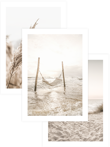 Beige Shine - Poster Seti Trio