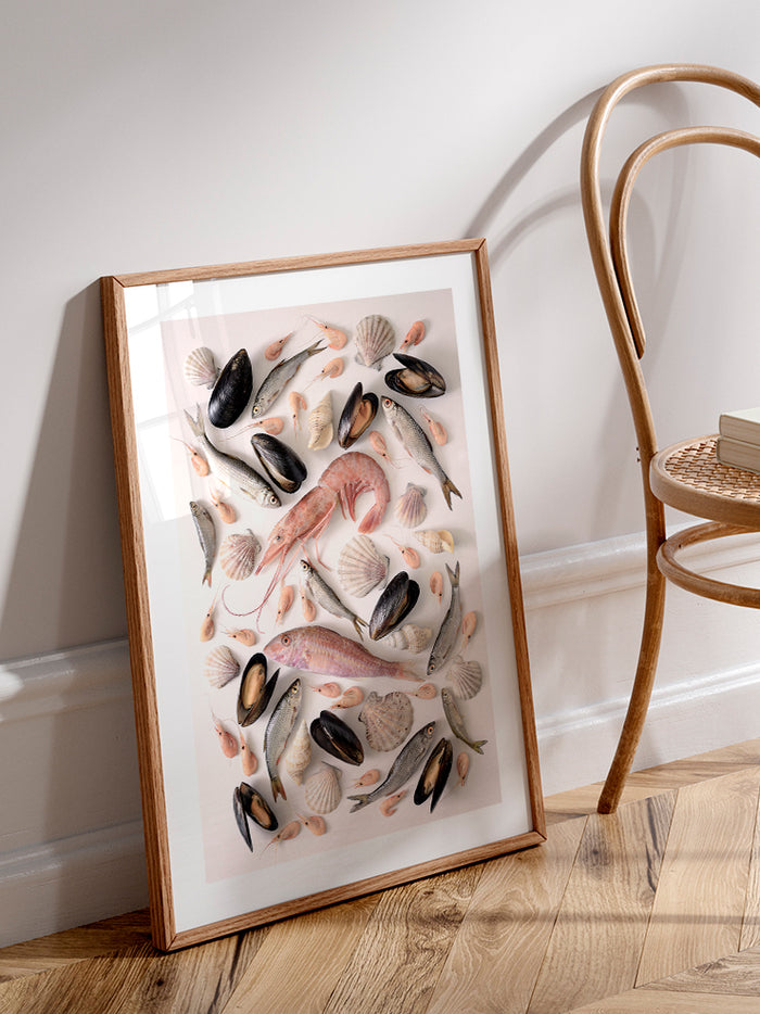Seafood - Art Print  Poster
