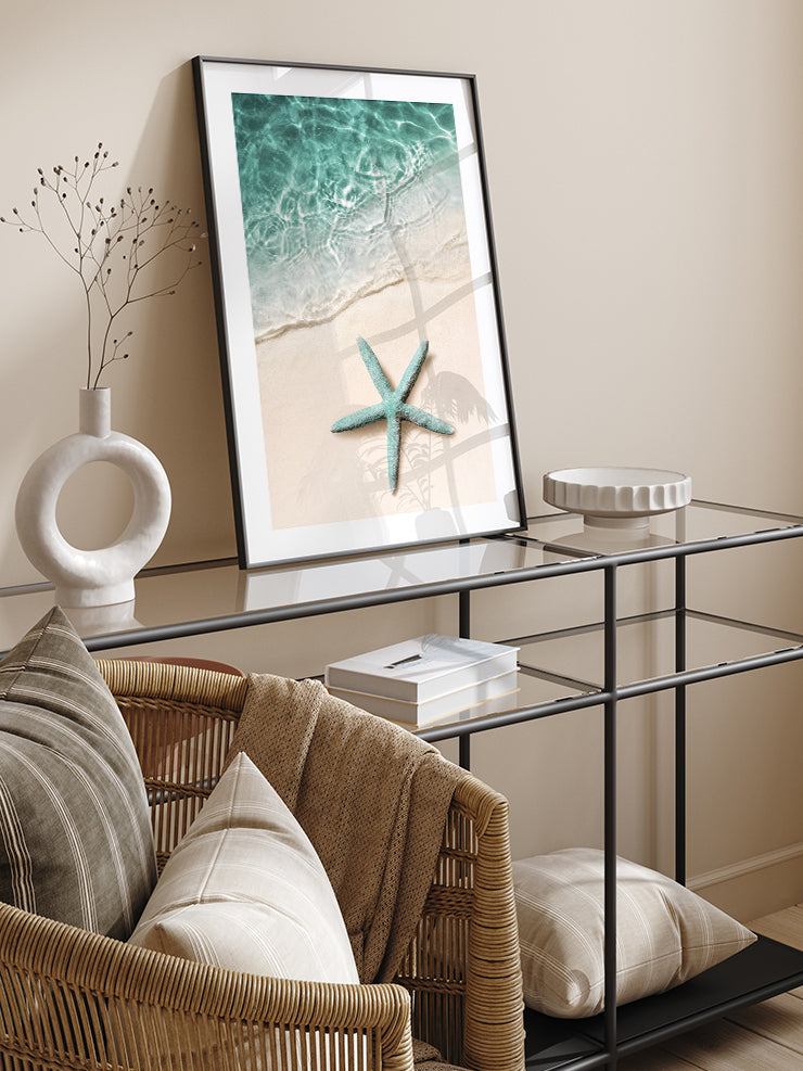 Yeşil Deniz Yıldızı - Art Print Ürün ikincil görseli