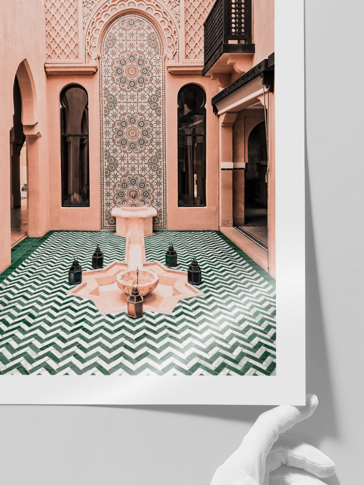 Mozaikli Çeşme N2 - Art Print