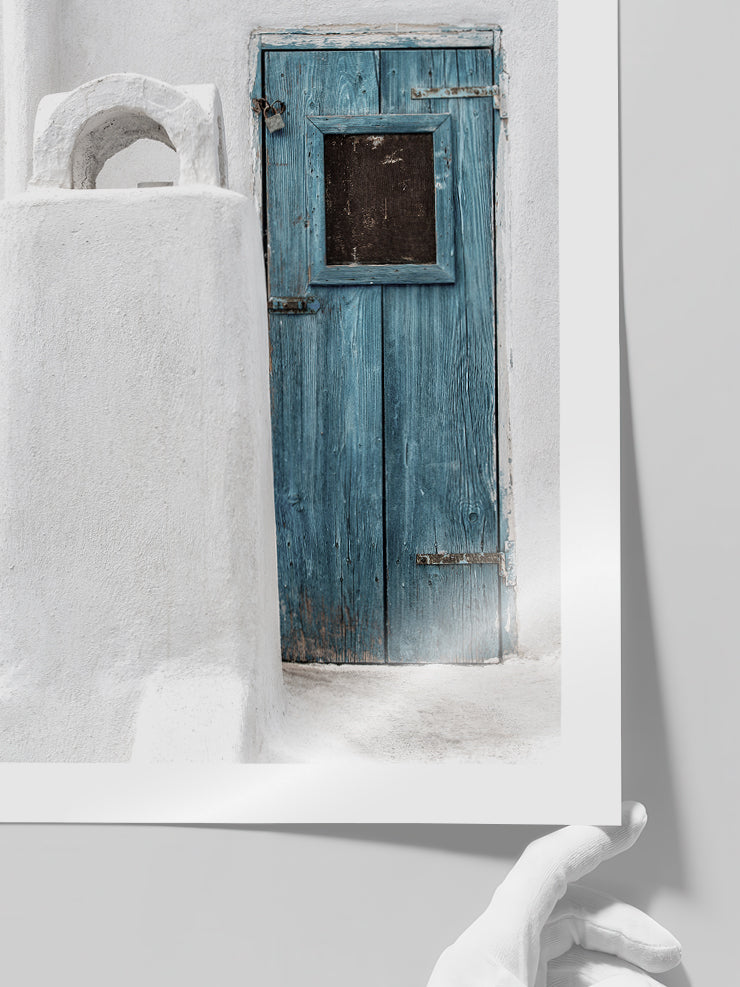 Blue Door - Art Print  Poster