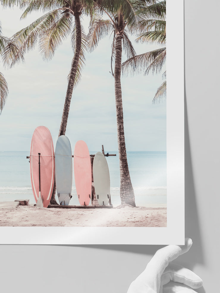 Sörf Tahtaları - Art Print