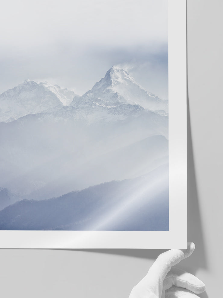 Beyaz Dağlar - Art Print