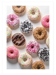Rengârenk Donutlar N2 Poster - Giclée Baskı