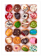 Rengârenk Donutlar - Art Print