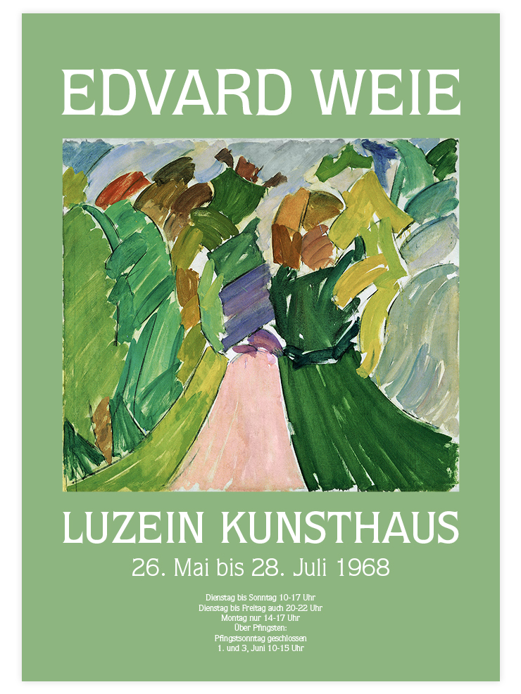 Edvard Weie Faun and Nymph - Poster Seti Duo