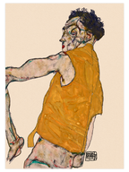 Egon Schiele Woman & Autoportrait - Poster Seti Duo
