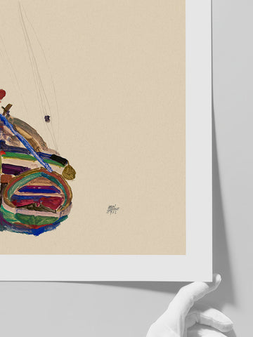 Egon Schiele Trieste Fishing Boat - Art Print