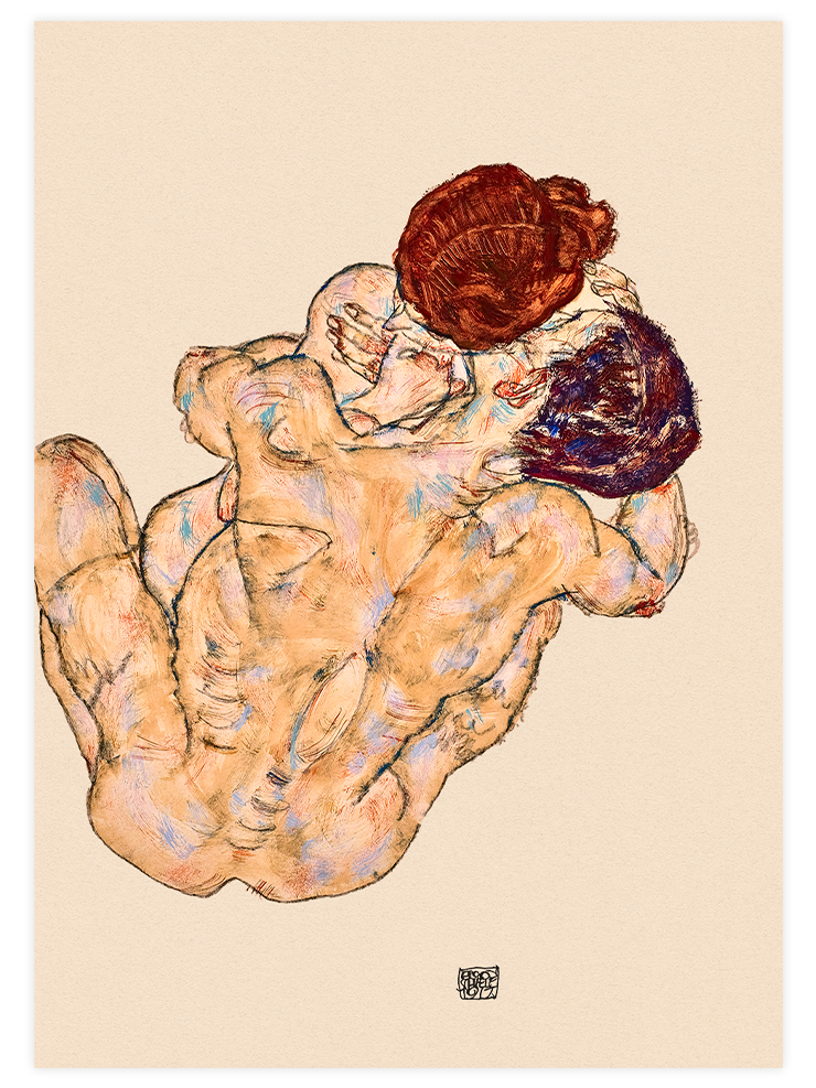 Egon Schiele Love & Women - Poster Seti Duo Ürün ikincil görseli