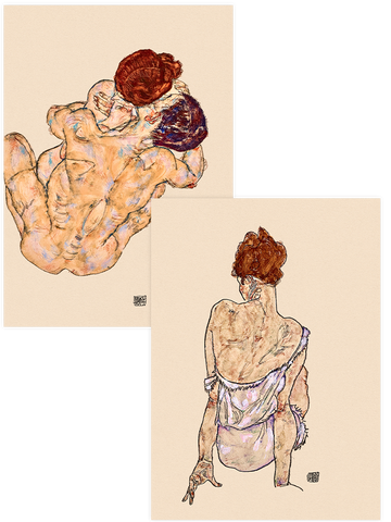 Egon Schiele Love & Women - Poster Seti Duo