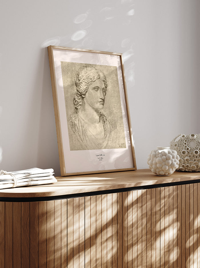 Egon Schiele Antique Bust - Art Print  Poster