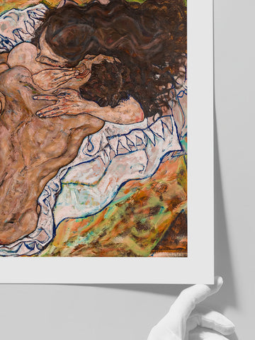Egon Schiele The Embrace (Lovers II) - Art Print
