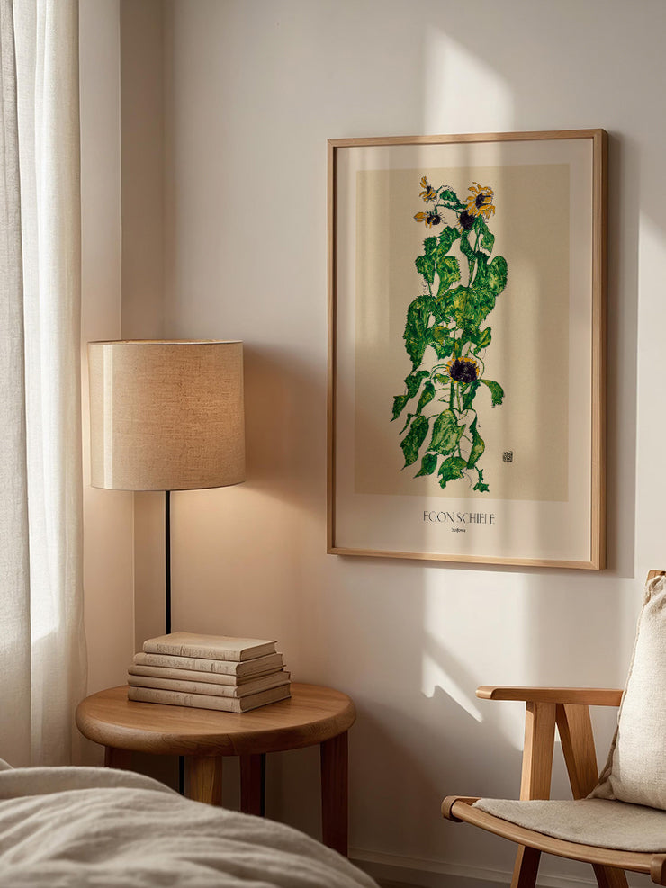 Egon Schiele Ayçiçekleri - Art Print