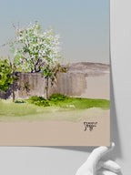 Egon Schiele Garden with Tree - Art Print