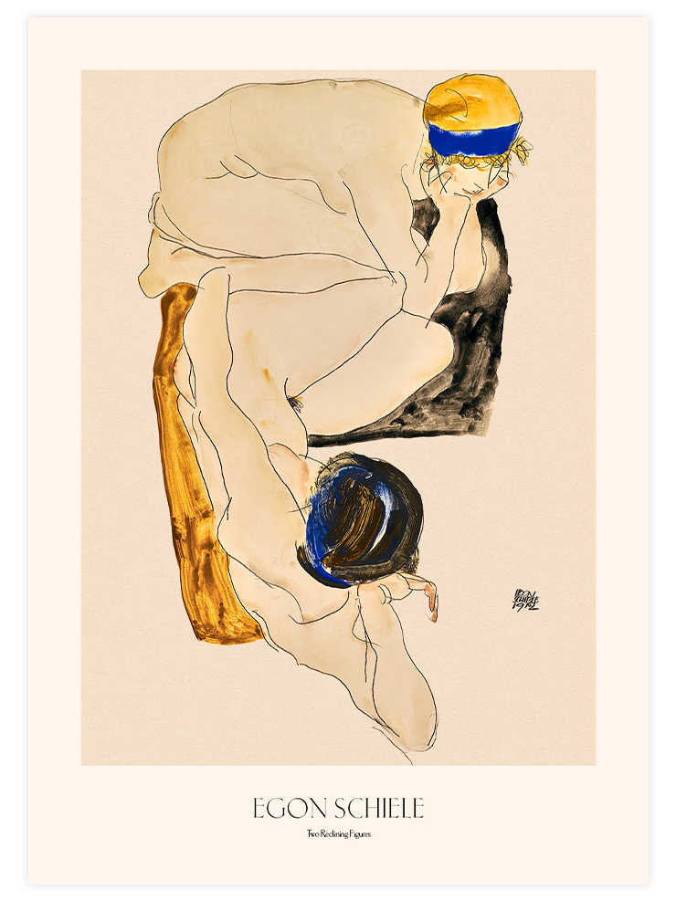 Egon Schiele Woman Figure - Poster Seti Duo