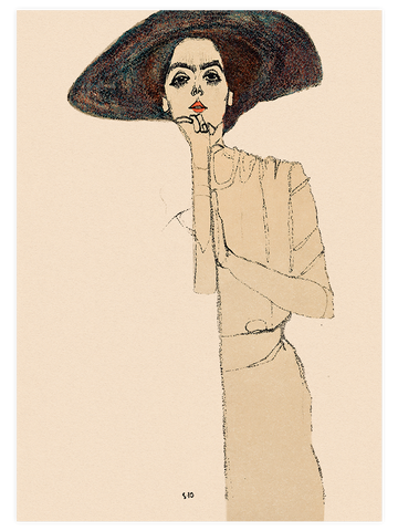 Egon Schiele Portrait of Women - Poster Seti Duo