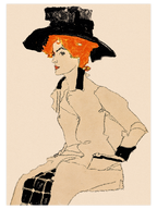 Egon Schiele Portrait of Women - Poster Seti Duo
